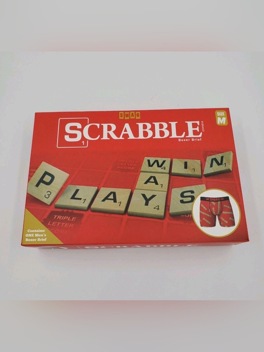 Scrabble Game Themed Boxer Briefs In Gift Box